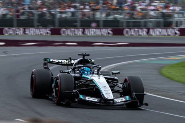 George Russell (Mercedes-AMG Petronas F1 Team, Großbritannien, 63) im F1 W17, AUS, Formel 1 Weltmeisterschaft, Australian Grand Prix, Albert Park Circuit, Melbourne, Qualifying, Saison 2026, 07.03.2026 AUS, Formel 1 Weltmeisterschaft, Australian Grand Prix, Albert Park Circuit, Melbourne, Qualifying, Saison 2026, 07.03.2026 Melbourne Copyright: xEibner-Pressefoto Memmlerx EP_MMR