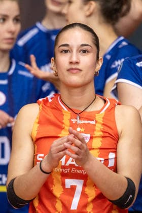 Fabiana Mottis (Allianz MTV Stuttgart, 07) GER, Allianz MTV Stuttgart - USC Muenster, Volleyball Bundesliga, VBL, Spielzeit 2025 2026, 07.03.2026 GER, Allianz MTV Stuttgart - USC Muenster, Volleyball Bundesliga, VBL, Spielzeit 2025 2026, 07.03.2026 Stuttgart Copyright: xSandyxDinkelackerx EP_SDR