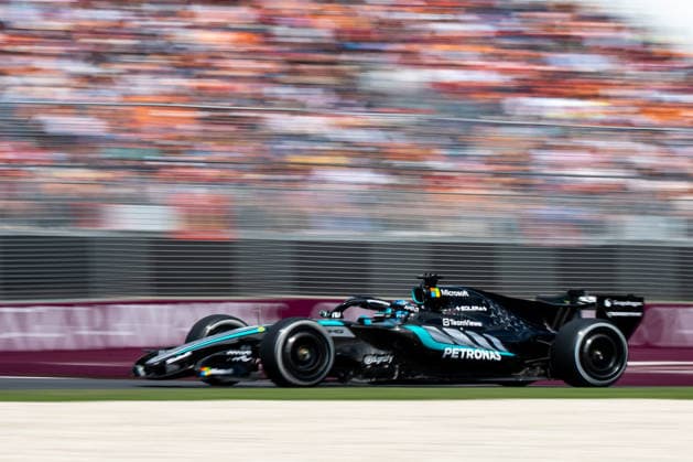 George Russell (Mercedes-AMG Petronas F1 Team, Großbritannien, 63) im F1 W17, AUS, Formel 1 Weltmeisterschaft, Australian Grand Prix, Albert Park Circuit, Melbourne, Rennen, Saison 2026, 08.03.2026 AUS, Formel 1 Weltmeisterschaft, Australian Grand Prix, Albert Park Circuit, Melbourne, Rennen, Saison 2026, 08.03.2026 Melbourne Copyright: xEibner-Pressefoto Memmlerx EP_MMR