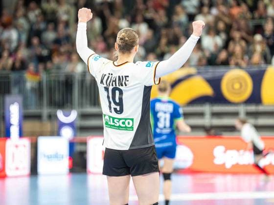 Nieke Kuehne (Deutschland, 19) ballt die Jubelfaeuste, Deutschland vs. Slowenien, Handball, EM-Qualifikation, Frauen, Spielzeit 2025 2026, 08.03.2026, Deutschland vs. Slowenien, Handball, EM-Qualifikation, Frauen, Spielzeit 2025 2026, 08.03.2026 Heidelberg Copyright: xEibner-Pressefoto MichaelxSchmidx EP_MST