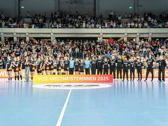 Die Nationalmannschaft schaut sich die Highlights der Weltmeisterschaft 2025 an, Deutschland vs. Slowenien, Handball, EM-Qualifikation, Frauen, Spielzeit 2025 2026, 08.03.2026, Deutschland vs. Slowenien, Handball, EM-Qualifikation, Frauen, Spielzeit 2025 2026, 08.03.2026 Heidelberg Copyright: xEibner-Pressefoto MichaelxSchmidx EP_MST