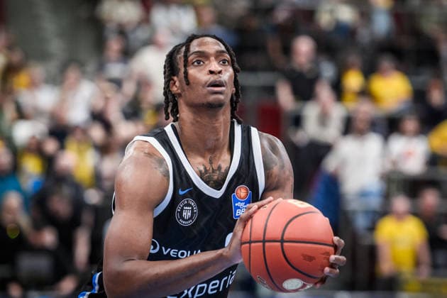 Karl Gamble II (Veolia Towers Hamburg, 27) GER, MHP Riesen Ludwigsburg - Veolia Towers Hamburg, Basketball Bundesliga, easycredit BBL, 23. Spieltag, Spielzeit 2025 2026, 08.03.2026 GER, MHP Riesen Ludwigsburg - Veolia Towers Hamburg, Basketball Bundesliga, easycredit BBL, 23. Spieltag, Spielzeit 2025 2026, 08.03.2026 Ludwigsburg Copyright: xSandyxDinkelackerx EP_SDR