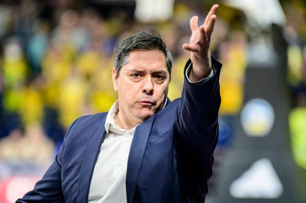 GER, Berlin, basketball, Alba Berlin vs Fitness First Wuerzburg Baskets, at the Max-Schmeling-Halle , BBL, pictured from left: Sasa Filipovski (Headcoach, Wuerzburg), sad, depressed, angry, emotional, March 8, 2026 Copyright: HMBxMedia UwexKoch