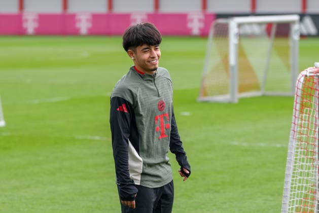 Maycon Cardozo (FC Bayern Muenchen, 49), GER, Abschlusstraining, FC Bayern Muenchen, Fussball, UEFA Champions League, Achtelfinale, Hinspiel, Saison 2025 2026, 09.03.2026, GER, Abschlusstraining, FC Bayern Muenchen, Fussball, UEFA Champions League, Achtelfinale, Hinspiel, Saison 2025 2026, 09.03.2026 Muenchen Copyright: xEibner-Pressefoto JennixMaulx EP_JML