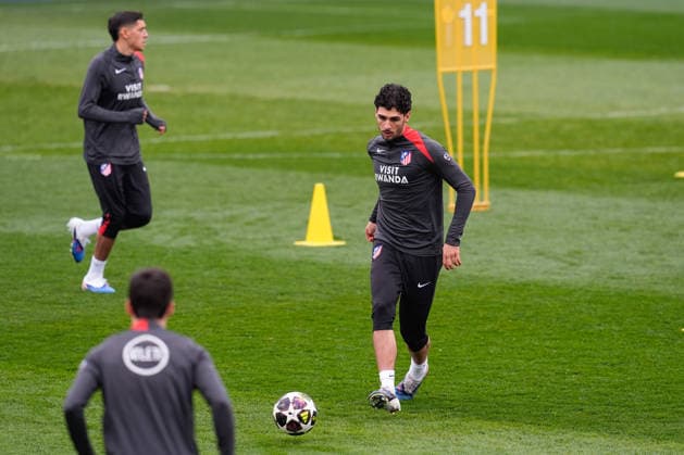 March 9, 2026, Majadahonda, Madrid, Spain: Johnny Cardoso during the training day of Atletico de Madrid ahead the UEFA Champions League 2025 26 match against Tottenham Hotspur at Ciudad Deportiva Wanda Atletico de Madrid on March 09, 2026, in Majadahonda, Madrid, Spain. Atletico De Madrid Training Session And press conference, PK, Pressekonferenz - UEFA Champions League 2025 26 - ZUMAa181 20260309_zaa_a181_020 Copyright: xDennisxAgyemanx