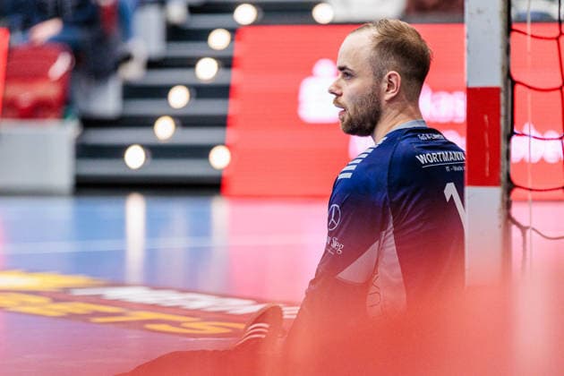 Fredrik Genz (TuS N-Luebbecke, 16) ist enttaeuscht unzufrieden GER, TuS N-Luebbecke vs. HC Elbflorenz 2006, Handball, 2. Bundesliga, 23. Spieltag, Spielzeit 2025 2026, 09.03.2026 GER, TuS N-Luebbecke vs. HC Elbflorenz 2006, Handball, 2. Bundesliga, 23. Spieltag, Spielzeit 2025 2026, 09.03.2026 Luebbecke Copyright: xEibner-Pressefoto JanxRollingerx EP_JSK