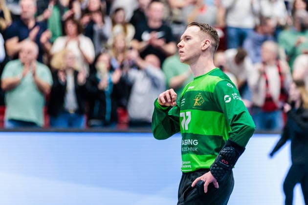 Robin Cantegrel (HC Elbflorenz 2006, 77) ist enttaeuscht traurig nach 34:31 Niederlage GER, TuS N-Luebbecke vs. HC Elbflorenz 2006, Handball, 2. Bundesliga, 23. Spieltag, Spielzeit 2025 2026, 09.03.2026 GER, TuS N-Luebbecke vs. HC Elbflorenz 2006, Handball, 2. Bundesliga, 23. Spieltag, Spielzeit 2025 2026, 09.03.2026 Luebbecke Copyright: xEibner-Pressefoto JanxRollingerx EP_JSK