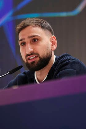 March 10, 2026, Madrid, Madrid, Spain: Gianluigi Donnarumma, attends the press conference, PK, Pressekonferenz of Manchester City ahead the UEFA Champions League 2025 26, Round of 16 first leg, football match against Real Madrid at Santiago Bernabeu stadium on March 10, 2026, in Madrid, Spain. Manchester City Press Conference - UEFA Champions League 2025 26 Round Of 16 First Leg - ZUMAa181 20260310_zaa_a181_030 Copyright: xIrinaxR.xHipolitox