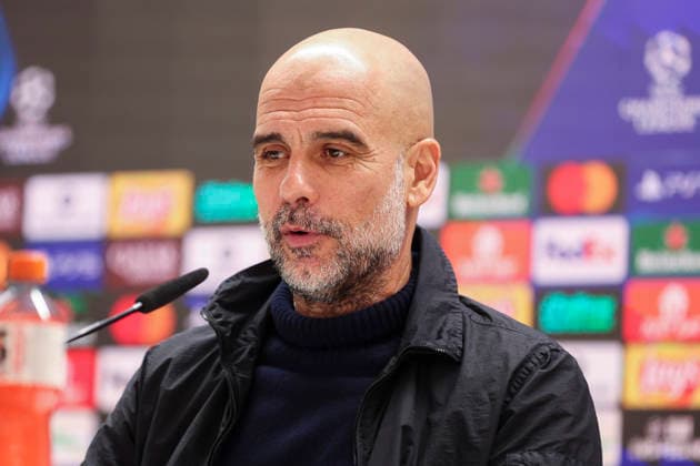 March 10, 2026, Madrid, Madrid, Spain: Pep Guardiola, head coach, attends the press conference, PK, Pressekonferenz of Manchester City ahead the UEFA Champions League 2025 26, Round of 16 first leg, football match against Real Madrid at Santiago Bernabeu stadium on March 10, 2026, in Madrid, Spain. Manchester City Press Conference - UEFA Champions League 2025 26 Round Of 16 First Leg - ZUMAa181 20260310_zaa_a181_036 Copyright: xIrinaxR.xHipolitox