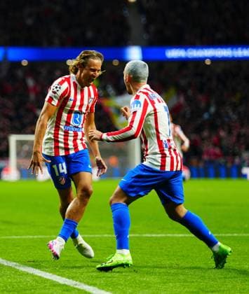 Marcos Llorente of Atletico Madrid celebrates scoring the opening goal Atletico Madrid v Tottenham Hotspur, UEFA Champions League, Round of 16, First Leg, Football, Riyadh Air Metropolitano, Madrid, Spain - 10 Mar 2026Madrid Riyadh Air Metropolitano Spain EDITORIAL USE ONLY No use with unauthorised audio, video, data, fixture lists, club league logos or live services. Online in-match use limited to 120 images, no video emulation. No use in betting, games or single club league player publications. Copyright: xJavierxGarcia Shutterstockx 16740273t