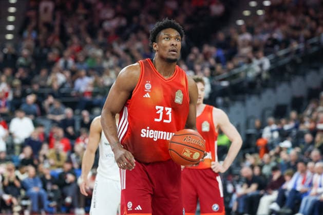 David McCormack (FC Bayern Basketball, 33), GER, FC Bayern Basketball vs. Basketball Loewen Braunschweig, Basketball, easycredit Basketball Bundesliga, 25. Spieltag, Saison 2025 2026, 10.03.2026, GER, FC Bayern Basketball vs. Basketball Loewen Braunschweig, Basketball, easycredit Basketball Bundesliga, 25. Spieltag, Saison 2025 2026, 10.03.2026 Muenchen Copyright: xEibner-Pressefoto JennixMaulx EP_JML