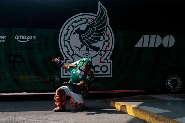 March 11, 2026, Mexico City, Cdmx, Mexico: At the Eastern Bus Terminal (TAPO), the bus company Autobuses de Oriente (ADO) unveiled the official bus of the Mexican National Football Team, which will transport them throughout the 2026 FIFA World Cup, WM, Weltmeisterschaft, Fussball This brand-new bus features details and logos of the team, along with the slogan Lovers of Pride. LUIS VALDIVIA FIGUEROA, General Manager of TAPO, emphasized that this initiative connects sports and national identity with the millions of football fans. Mexico City Mexico - ZUMAp204 20260311_zip_p204_017 Copyright: xJosuexPerezx