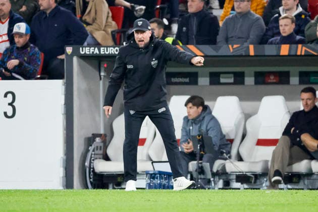 Sebastian Hoeneß, Hoeness (VfB Stuttgart, Trainer) , Deutschland, Fussball, UEFA Europa League, Achtelfinale, 2025 2026, VfB Stuttgart vs. FC Porto, 12.03.2026, Stuttgart Arena Stuttgart Deutschland Copyright: xGrantxHubbsx