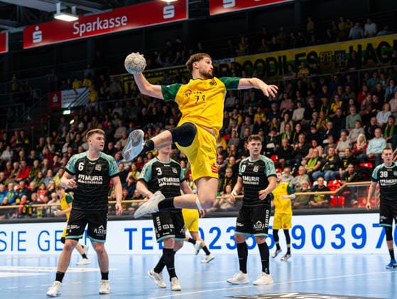 Josip Jukic (VfL Eintracht Hagen, 74) beim Torwurf VfL Eintracht Hagen vs. HC Oppenweiler Backnang , Handball, 2. Bundesliga, 24. Spieltag, Saison 2025 2026, 13.03.2026 VfL Eintracht Hagen vs. HC Oppenweiler Backnang , Handball, 2. Bundesliga, 24. Spieltag, Saison 2025 2026, 13.03.2026 Hagen Copyright: xEibner-Pressefoto DamianxKruczynx EP_DKI