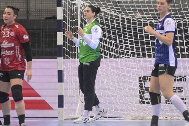 Lara-Sophie Lepschi (HSG Blomberg-Lippe, 27) im Tor Thueringer HC vs. HSG Blomberg-Lippe, Handball, Frauen, DHB Pokal Haushahn Final 4, Spiel um Platz 3, Saison 2025 2026, 15.03.2026 Thueringer HC vs. HSG Blomberg-Lippe, Handball, Frauen, DHB Pokal Haushahn Final 4, Spiel um Platz 3, Saison 2025 2026, 15.03.2026 Stuttgart Copyright: xEibner-Pressefoto TobiasxBaurx EP_TBR