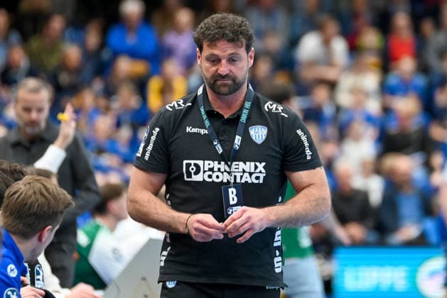 Florian Kehrmann (TBV Lemgo LIppe, Trainer) TBV Lemgo Lippe vs. Frisch Auf Goeppingen, Handball, 1. Bundesliga, 25. Spieltag, Saison 2025 2026, 15.03.2026, TBV Lemgo Lippe vs. Frisch Auf Goeppingen, Handball, 1. Bundesliga, 25. Spieltag, Saison 2025 2026, 15.03.2026 Lemgo Copyright: xEibner-Pressefoto RobertxGertzenx EP_RGN