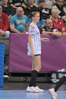 Jule Polsz (HSG Bensheim Auerbach, 71) HSG Bensheim Auerbach vs. BVB Borussia Dortmund Handball, Handball, Frauen, DHB Pokal Haushahn Final 4, Finale, Saison 2025 2026, 15.03.2026 HSG Bensheim Auerbach vs. BVB Borussia Dortmund Handball, Handball, Frauen, DHB Pokal Haushahn Final 4, Finale, Saison 2025 2026, 15.03.2026 Stuttgart Copyright: xEibner-Pressefoto TobiasxBaurx EP_TBR