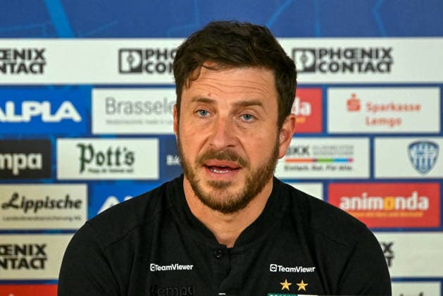 Benjamin Matschke (Frisch Auf Goeppingen, Trainer) TBV Lemgo Lippe vs. Frisch Auf Goeppingen, Handball, 1. Bundesliga, 25. Spieltag, Saison 2025 2026, 15.03.2026, TBV Lemgo Lippe vs. Frisch Auf Goeppingen, Handball, 1. Bundesliga, 25. Spieltag, Saison 2025 2026, 15.03.2026 Lemgo Copyright: xEibner-Pressefoto RobertxGertzenx EP_RGN