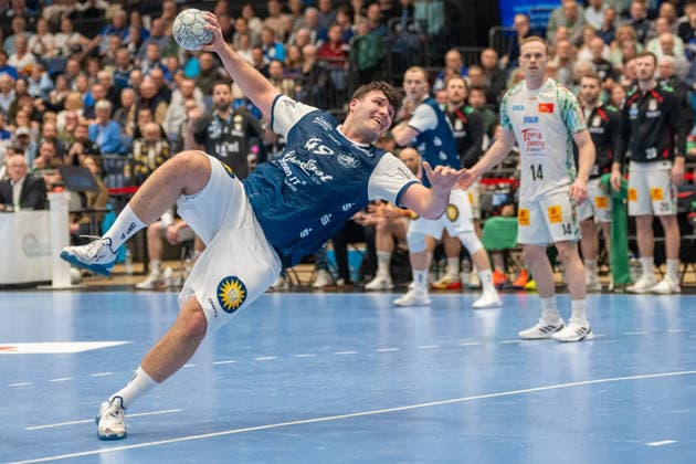 Aron Seesing (Bergischer HC 06, 49) kommt zum Wurf. Bergischer HC 06 vs. SC Magdeburg, Handball, DAIKIN Handballbundesliga, 25. Spieltag, Saison 2025 2026, 15.03.2026 Bergischer HC 06 vs. SC Magdeburg, Handball, DAIKIN Handballbundesliga, 25. Spieltag, Saison 2025 2026, 15.03.2026 Duesseldorf Copyright: xEibner-Pressefoto ThomasxHaeslerx EP_THR