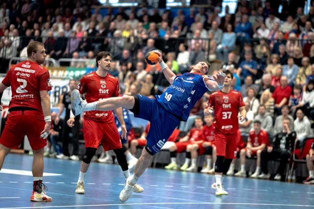 Stefan Bauer, (HBW Balingen Weilstetten, 99), HBW Balingen Weilstetten vs. Eulen Ludwigshafen, Handball, 2. Bundesliga, 24. Spieltag, Saison 2025 2026, 15.03.2026 Eibner-Pressefoto Andreas Ulmer HBW Balingen Weilstetten vs. Eulen Ludwigshafen, Handball, 2. Bundesliga, 24. Spieltag, Saison 2025 2026, 15.03.2026 Balingen Copyright: xEibner-Pressefoto AndreasxUlmerx EP_AUR