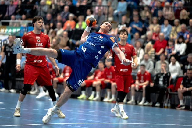 Stefan Bauer, (HBW Balingen Weilstetten, 99), HBW Balingen Weilstetten vs. Eulen Ludwigshafen, Handball, 2. Bundesliga, 24. Spieltag, Saison 2025 2026, 15.03.2026 Eibner-Pressefoto Andreas Ulmer HBW Balingen Weilstetten vs. Eulen Ludwigshafen, Handball, 2. Bundesliga, 24. Spieltag, Saison 2025 2026, 15.03.2026 Balingen Copyright: xEibner-Pressefoto AndreasxUlmerx EP_AUR