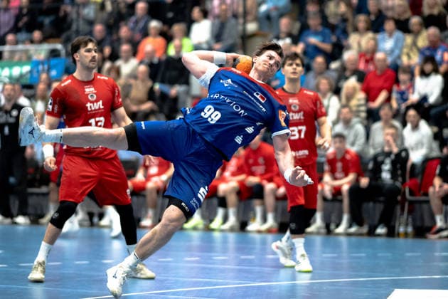 Stefan Bauer, (HBW Balingen Weilstetten, 99), HBW Balingen Weilstetten vs. Eulen Ludwigshafen, Handball, 2. Bundesliga, 24. Spieltag, Saison 2025 2026, 15.03.2026 Eibner-Pressefoto Andreas Ulmer HBW Balingen Weilstetten vs. Eulen Ludwigshafen, Handball, 2. Bundesliga, 24. Spieltag, Saison 2025 2026, 15.03.2026 Balingen Copyright: xEibner-Pressefoto AndreasxUlmerx EP_AUR
