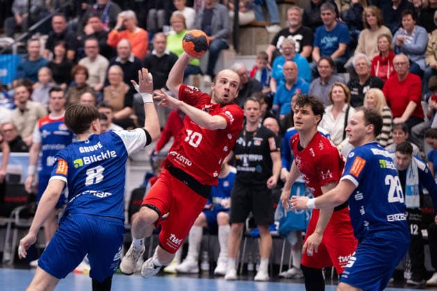 Vincent Buelow, (Eulen Ludwigshafen, 10), HBW Balingen Weilstetten vs. Eulen Ludwigshafen, Handball, 2. Bundesliga, 24. Spieltag, Saison 2025 2026, 15.03.2026 Eibner-Pressefoto Andreas Ulmer HBW Balingen Weilstetten vs. Eulen Ludwigshafen, Handball, 2. Bundesliga, 24. Spieltag, Saison 2025 2026, 15.03.2026 Balingen Copyright: xEibner-Pressefoto AndreasxUlmerx EP_AUR