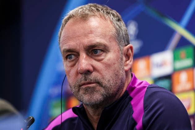March 17, 2026, Sant Joan Despi, Barcelona, SPAIN: Hansi Flick, head coach of FC Barcelona, Barca attends his press conference, PK, Pressekonferenz during the training day of FC Barcelona ahead the UEFA Champions League 2025 26, football match against Newcastle United at Ciudad Esportiva Joan Gamper on March 17, 2026 in Sant Joan Despi, Barcelona, Spain. FC Barcelona Training Session And Press Conference - UEFA Champions League 2025 26 - ZUMAa181 20260317_zaa_a181_024 Copyright: xJavierxBorregox