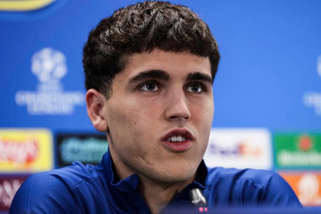 March 17, 2026, Sant Joan Despi, Barcelona, SPAIN: Pau Cubarsi of FC Barcelona, Barca attends his press conference, PK, Pressekonferenz during the training day of FC Barcelona ahead the UEFA Champions League 2025 26, football match against Newcastle United at Ciudad Esportiva Joan Gamper on March 17, 2026 in Sant Joan Despi, Barcelona, Spain. Sant Joan Despi SPAIN - ZUMAa181 20260317_zaa_a181_030 Copyright: xJavierxBorregox