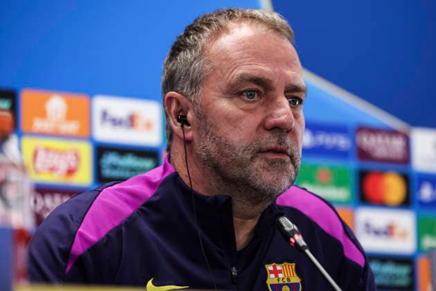 March 17, 2026, Sant Joan Despi, Barcelona, SPAIN: Hansi Flick, head coach of FC Barcelona, Barca attends his press conference, PK, Pressekonferenz during the training day of FC Barcelona ahead the UEFA Champions League 2025 26, football match against Newcastle United at Ciudad Esportiva Joan Gamper on March 17, 2026 in Sant Joan Despi, Barcelona, Spain. FC Barcelona Training Session And Press Conference - UEFA Champions League 2025 26 - ZUMAa181 20260317_zaa_a181_029 Copyright: xJavierxBorregox