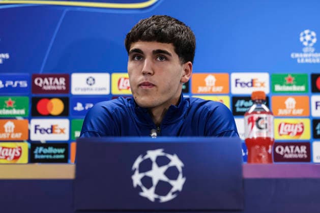 March 17, 2026, Sant Joan Despi, Barcelona, SPAIN: Pau Cubarsi of FC Barcelona, Barca attends his press conference, PK, Pressekonferenz during the training day of FC Barcelona ahead the UEFA Champions League 2025 26, football match against Newcastle United at Ciudad Esportiva Joan Gamper on March 17, 2026 in Sant Joan Despi, Barcelona, Spain. FC Barcelona Training Session And Press Conference - UEFA Champions League 2025 26 - ZUMAa181 20260317_zaa_a181_044 Copyright: xJavierxBorregox