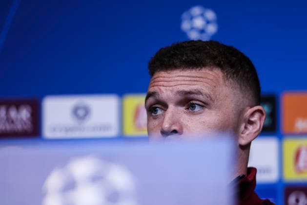 March 17, 2026, Barcelona, Barcelona, SPAIN: Kieran Trippier of Newcastle United, attends the press conference, PK, Pressekonferenz ahead of the UEFA Champions League 2025 26, football match against FC Barcelona, Barca at Spotify Camp Nou Stadium on March 17, 2026 in Barcelona, Spain. Newcastle United Training Session And Press Conference - UEFA Champions League 2025 26 - ZUMAa181 20260317_zaa_a181_101 Copyright: xJavierxBorregox