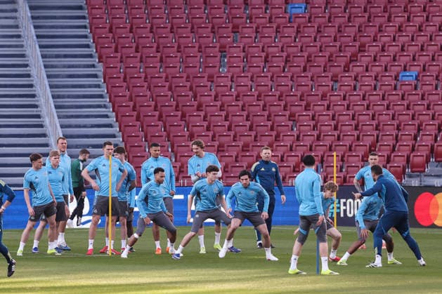 March 17, 2026, Barcelona, Barcelona, SPAIN: Sandro Tonali during the training day Newcastle United ahead UEFA Champions League 2025 26, football match against FC Barcelona, Barca at Spotify Camp Nou Stadium on March 17, 2026 in Barcelona, Spain. Newcastle United Training Session And press conference, PK, Pressekonferenz - UEFA Champions League 2025 26 - ZUMAa181 20260317_zaa_a181_120 Copyright: xJavierxBorregox