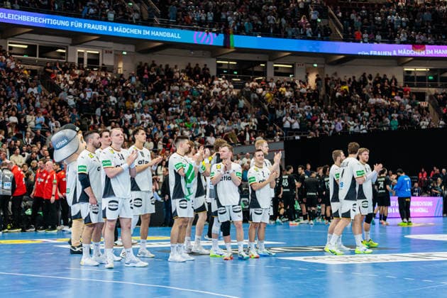 Siegesjubel nach 41:38 Sieg, Deutschland GER, Deutschland (GER) vs. Aegypten (EGY), Handball, Laenderspiel, Spielzeit 2025 2026, 19.03.2026 GER, Deutschland (GER) vs. Aegypten (EGY), Handball, Laenderspiel, Spielzeit 2025 2026, 19.03.2026 Dortmund Copyright: xEibner-Pressefoto JanxRollingerx EP_JSK