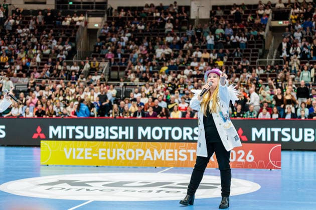 Auftritt der Gruppe GrossstadtEngel nach dem Spiel GER, Deutschland (GER) vs. Aegypten (EGY), Handball, Laenderspiel, Spielzeit 2025 2026, 19.03.2026 GER, Deutschland (GER) vs. Aegypten (EGY), Handball, Laenderspiel, Spielzeit 2025 2026, 19.03.2026 Dortmund Copyright: xEibner-Pressefoto JanxRollingerx EP_JSK