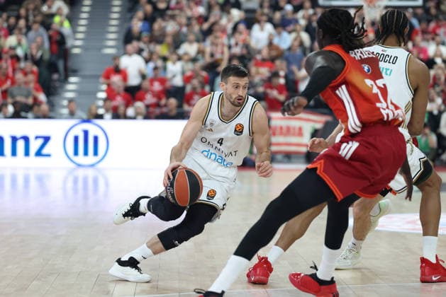 Aleksa Avramovic (Dubai Basketball, 04), GER, FC Bayern Basketball vs. Dubai Basketball, Basketball, Euroleague, 32. Spieltag, Saison 2025 2026, 19.03.2026, GER, FC Bayern Basketball vs. Dubai Basketball, Basketball, Euroleague, 32. Spieltag, Saison 2025 2026, 19.03.2026 Muenchen Copyright: xEibner-Pressefoto JennixMaulx EP_JML