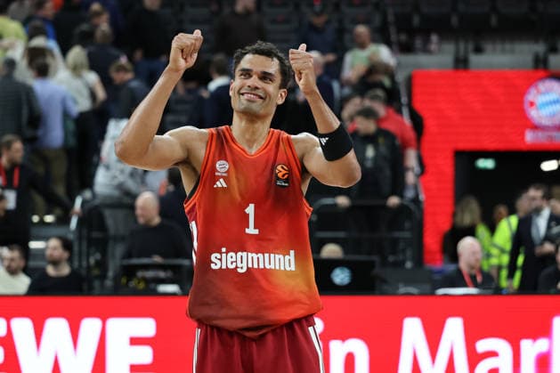 Oscar da Silva (FC Bayern Basketball, 01), GER, FC Bayern Basketball vs. Dubai Basketball, Basketball, Euroleague, 32. Spieltag, Saison 2025 2026, 19.03.2026, GER, FC Bayern Basketball vs. Dubai Basketball, Basketball, Euroleague, 32. Spieltag, Saison 2025 2026, 19.03.2026 Muenchen Copyright: xEibner-Pressefoto JennixMaulx EP_JML