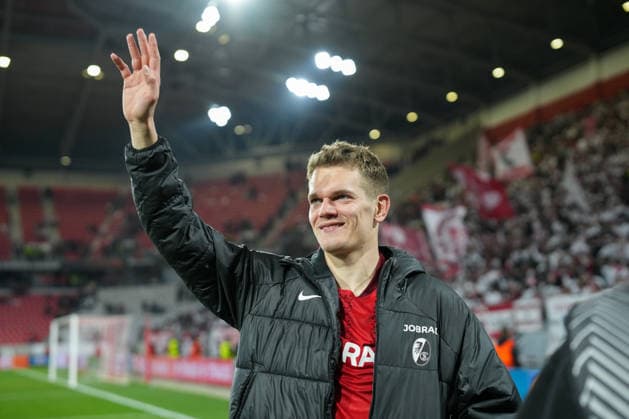 Matthias Ginter (SC Freiburg, 28), Portrait, Porträt , Deutschland, Fussball, UEFA Europa League, Achtelfinale, Rückspiel, 2025 2026, SC Freiburg vs. KRC Genk, 19.03.2026, Europa-Park Stadion, Freiburg, Deutschland Freiburg Europa-Park Stadion Baden-Württemberg Deutschland Copyright: xArnexAmbergx