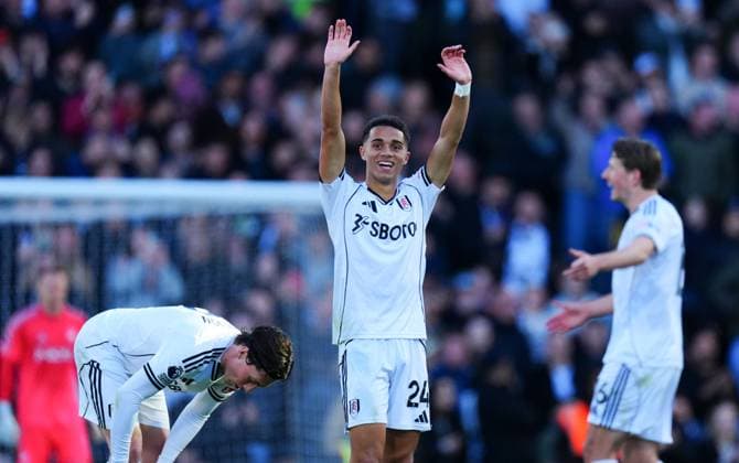 Josh King of Fulham celebrates scoring a goal after making it 1-1 Fulham v Burnley, Premier League, Football, Craven Cottage, London, UK - 21 Mar 2026London Craven Cottage United Kingdom EDITORIAL USE ONLY No use with unauthorised audio, video, data, fixture lists, club league logos or live services. Online in-match use limited to 120 images, no video emulation. No use in betting, games or single club league player publications. Copyright: xJavierxGarcia Shutterstockx 16783259bc