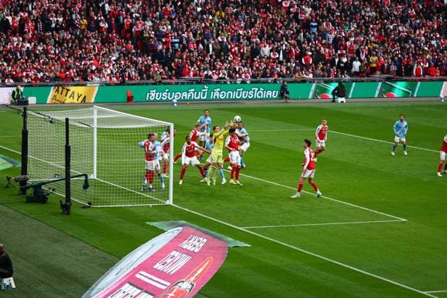 Kepa Arrizabalaga of Arsenal catches the ball Arsenal v Manchester City, EFL Carabao Cup, Final, Football, Wembley Stadium, London, UK - 22 Mar 2026London Wembley Stadium United Kingdom EDITORIAL USE ONLY No use with unauthorised audio, video, data, fixture lists, club league logos or live services. Online in-match use limited to 120 images, no video emulation. No use in betting, games or single club league player publications. Copyright: xJamesxMarsh Shutterstockx 16783338nb