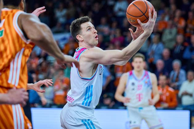 Grayson Murphy (Telecom Baskets Bonn, 07) GER, ratiopharm ulm vs. Telekom Baskets Bonn, Basketball, 25. Spieltag, EasyCredit BBL, Spielzeit 2025 2026, 23.03.2026 GER, ratiopharm ulm vs. Telekom Baskets Bonn, Basketball, 25. Spieltag, EasyCredit BBL, Spielzeit 2025 2026, 23.03.2026 Neu-Ulm Copyright: xEibner-Pressefoto GeraldxOelze-dexStoppanyx EP_ODS