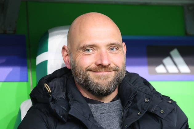 VfL vs. Lyon, CL Frauen, Wolfsburg, 24.03.2026, Fußball, Frauen, VfL Wolfsburg vs. Olympique Lyon, Champions League, Viertelfinale, Saison 2025 2026, Cheftrainer Stephan Lerch (VfL Wolfsburg) AOK Stadion Niedersachsen Deutschland