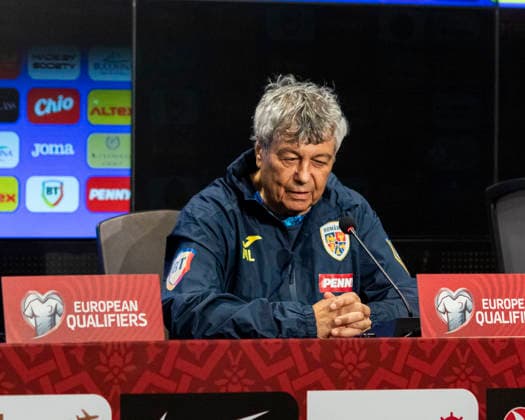 26 Mar 2026 FIFA World Cup, WM, Weltmeisterschaft, Fussball Qualifiers Group C, Semi-final, Match 5 Türkiye vs Romania, Romania press conference, PK, Pressekonferenz BeÅüiktaÅü Vodafone Park stadium, İstanbul, Turkiye Coach Mircea Lucescu portrait image during the press conference