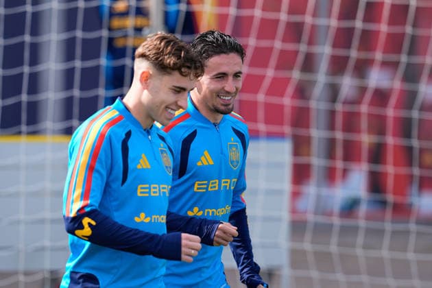 March 26, 2026, Las Rozas, Madrid, Spain: Yeremy Pino during the training session of Spain Team ahead of the International Friendly, Länderspiel, Nationalmannschaft match against Serbia at Ciudad del Futbol on March 26, 2026, in Las Rozas, Madrid, Spain. Las Rozas Spain - ZUMAa181 20260326_zaa_a181_004 Copyright: xDennisxAgyemanx