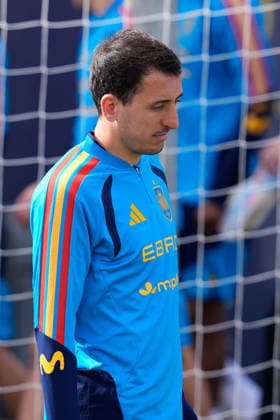 March 26, 2026, Las Rozas, Madrid, Spain: Mikel Oyarzabal during the training session of Spain Team ahead of the International Friendly, Länderspiel, Nationalmannschaft match against Serbia at Ciudad del Futbol on March 26, 2026, in Las Rozas, Madrid, Spain. Las Rozas Spain - ZUMAa181 20260326_zaa_a181_011 Copyright: xDennisxAgyemanx