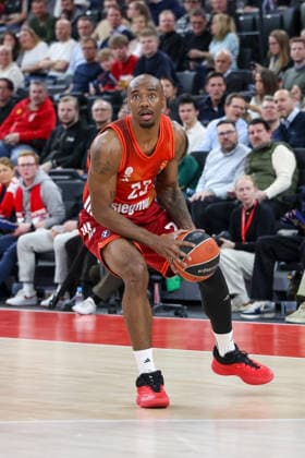 Isiaha Mike (FC Bayern Basketball, 22), GER, FC Bayern Basketball vs. LDLC ASVEL Villeurbanne, Basketball, Euroleague, 34. Spieltag, Saison 2025 2026, 26.03.2026, GER, FC Bayern Basketball vs. LDLC ASVEL Villeurbanne, Basketball, Euroleague, 34. Spieltag, Saison 2025 2026, 26.03.2026 Muenchen Copyright: xEibner-Pressefoto JennixMaulx EP_JML