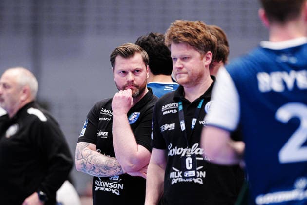 Arnor Thor Gunnarsson (Bergischer HC, Co-Trainer), Markus Pütz (Bergischer HC, Trainer) GER, Handball Verein Hamburg vs. Bergischer HC, Handball, 1. Bundesliga, Spieltag 26, Saison 2025 2026, 26.03.2026 GER, Handball Sport Verein Hamburg vs. Bergischer HC, Handball, 1. Bundesliga, Spieltag 26, Saison 2025 2026, 26.03.2026 Hamburg Copyright: xEibner-Pressefoto MarcelxvonxFehrnx EP_MFN