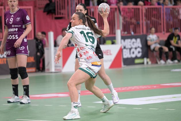 Mariel Stefanie Beugels (FrischAuf Goeppingen, 16) beim 7-Meter TusSies Metzingen vs. FrischAuf Goeppingen , Handball, Alsco HBF, 21.Ligaspieltag, Saison 2025 2026, 28.03.2026 TusSies Metzingen vs. FrischAuf Goeppingen , Handball, Alsco HBF, 21.Ligaspieltag, Saison 2025 2026, 28.03.2026 Tuebingen Copyright: xEibner-Pressefoto TobiasxBaurx EP_TBR