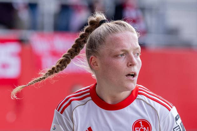 Franziska Mai (1. FC Nuernberg, 18) Portrait Portraet GER, FC Bayern Muenchen Frauen vs. 1. FC Nuernberg, Fussball, Google Pixel Frauen-Bundesliga, 22. Spieltag, Saison 2025 2026, 28.03.2026. (DFL DFB REGULATIONS PROHIBIT ANY USE OF PHOTOGRAPHS as IMAGE SEQUENCES and or QUASI-VIDEO). GER, FC Bayern Muenchen Frauen vs. 1. FC Nuernberg, Fussball, Google Pixel Frauen-Bundesliga, 22. Spieltag, Saison 2025 2026, 28.03.2026. Muenchen Copyright: xEibner-Pressefoto HeikexFeinerx EP_HFR