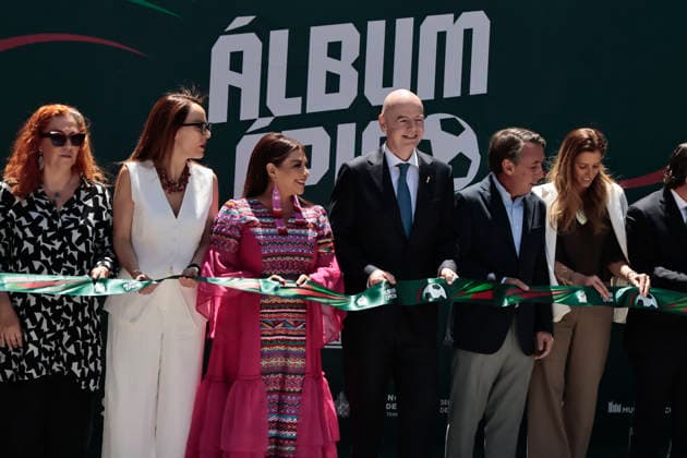 March 28, 2026, Mexico City, Cdmx, Mexico: The Yancuic Museum, located in the Iztapalapa district of Mexico City, is hosting the Epic Album exhibition, which brings together historical artifacts from the Mexican men s and women s national teams, as well as from Portugal and Croatia. The exhibition includes trophies, soccer cleats, balls, and other items. The entire exhibition opened prior to the match between Mexico and Portugal at the newly reopened Banorte Stadium in the south of the city. The event was inaugurated by FIFA President GIAN INFANTINO, Mexico City Mayor CLARA BRUGADA, Televisa owner EMILIO AZCARRAGA, Mexican Football Federation (FEMEXFUT) President MIKEL ARRIOLA, players from the Mexican Women s national team, Nationalteam that participated in the 1971 World Cup, and other attendees. Mexico City Mexico - ZUMAp204 20260328_zip_p204_012 Copyright: xJosuexPerezx